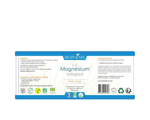 Complément alimentaire Équilibre Magnésium et B6 – Biophenix