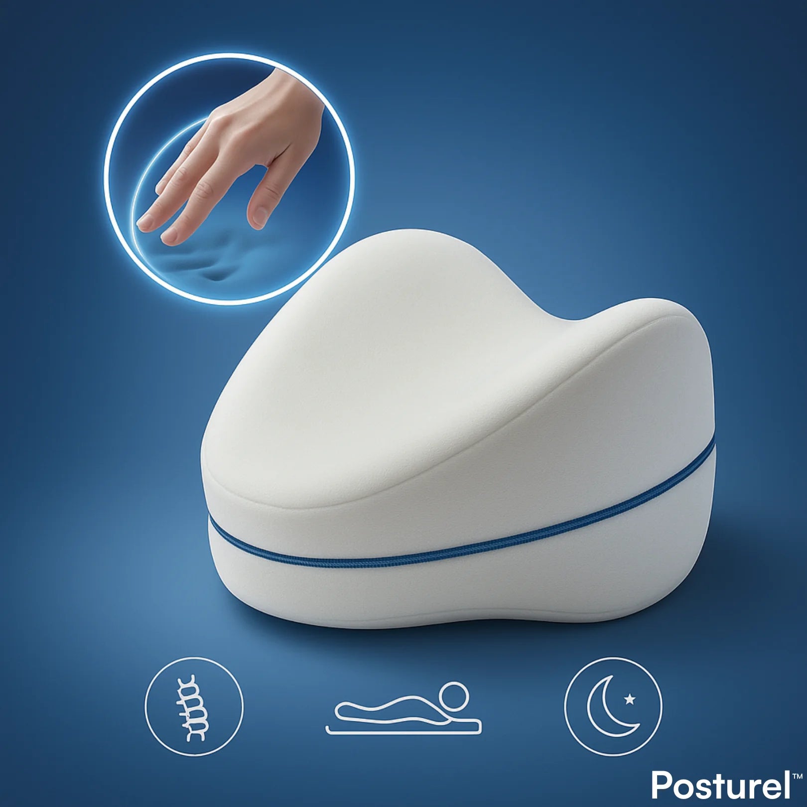 Coussin de genoux ergonomique