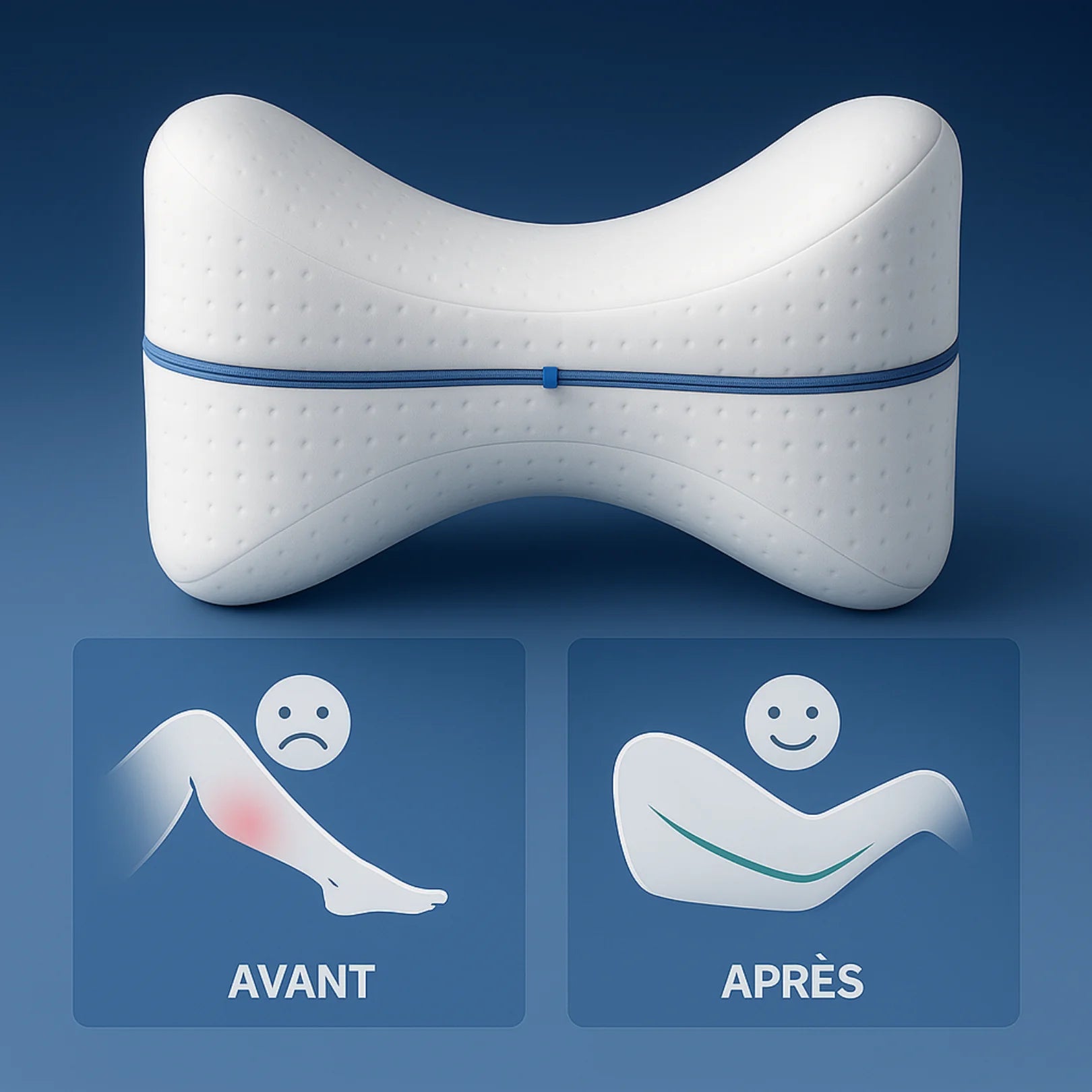 Coussin de genoux ergonomique