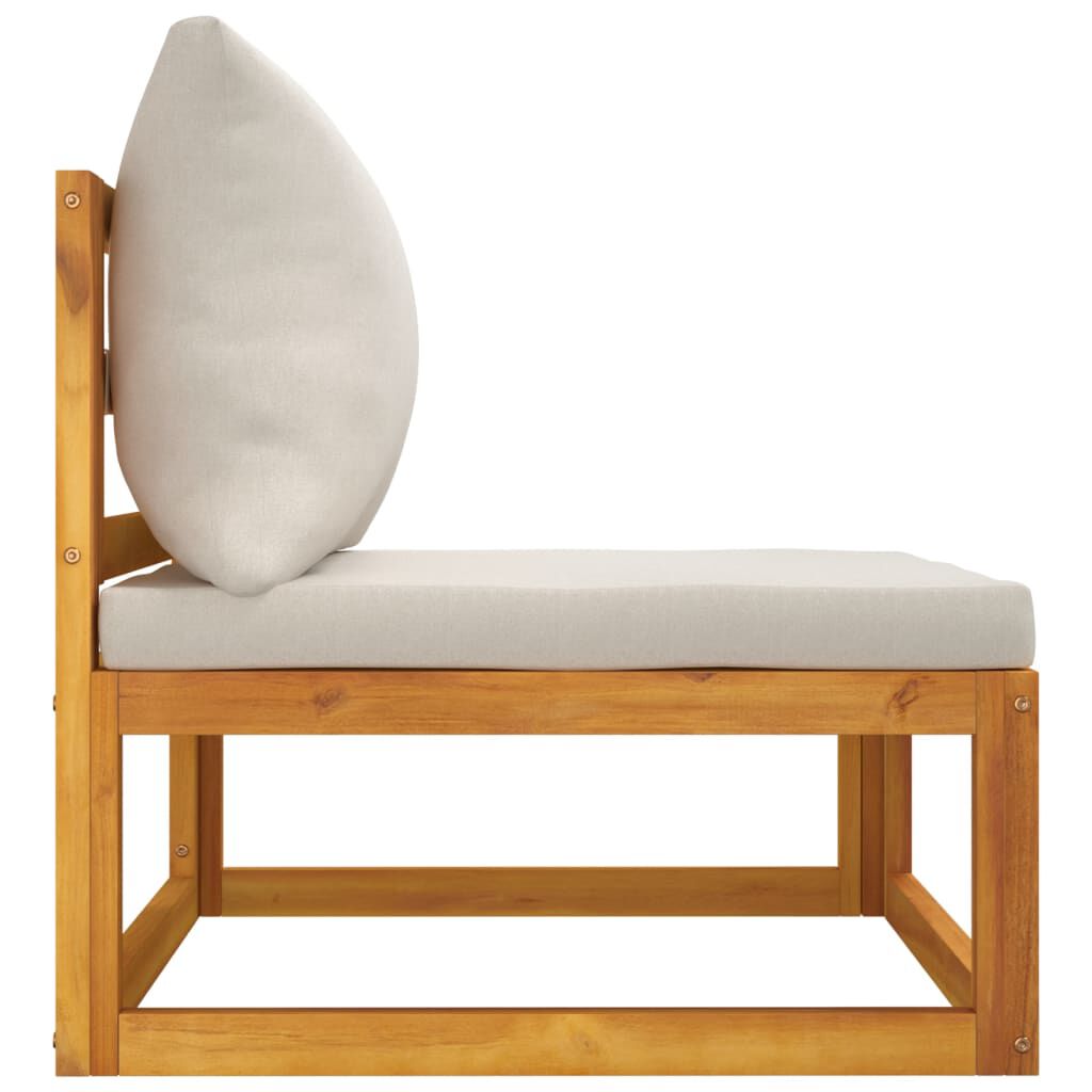Salon de jardin 2 pcs bois d’acacia – Élégance & confort Gris clair