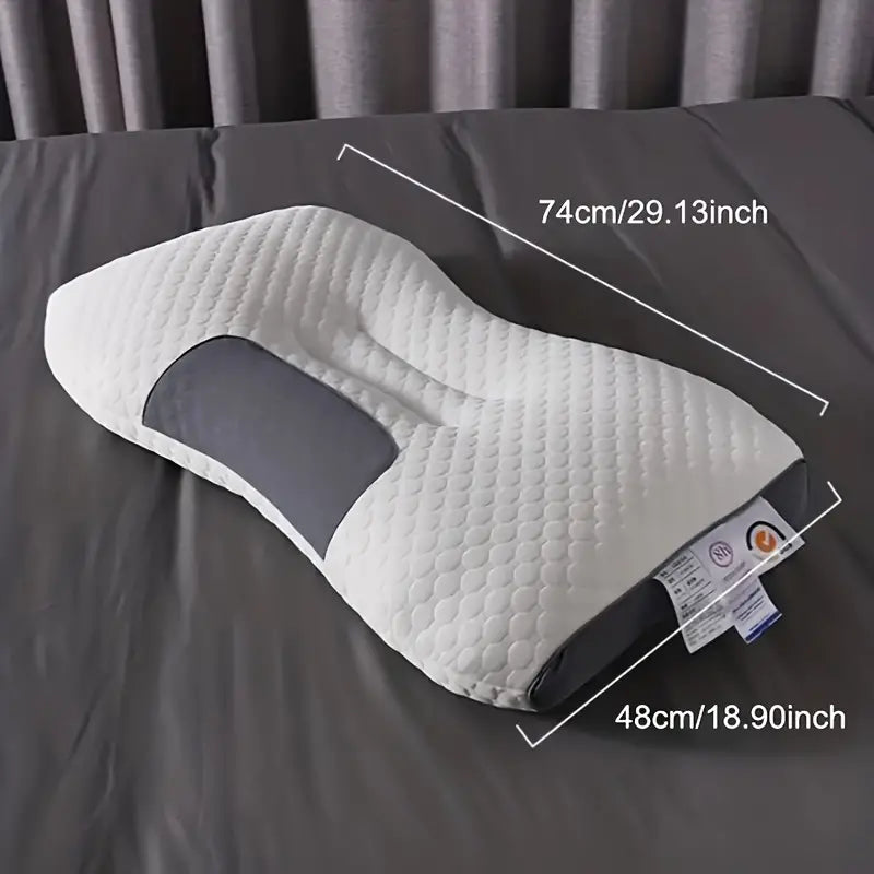 Oreiller ergonomique en coton avec housse amovible