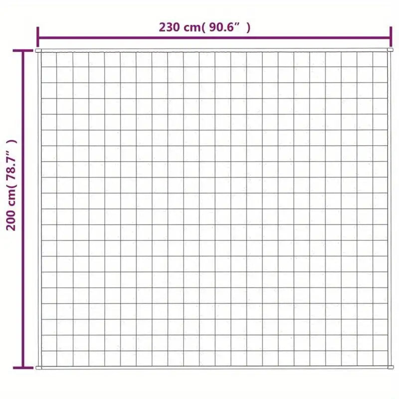 Couverture lestée bleue 200 × 230 cm – détail