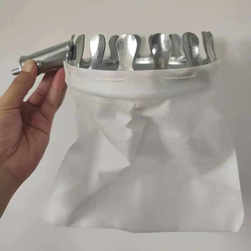 Outil de Ramassage de Fruits en Acier Inoxydable avec Sac de Capture & Ciseaux de Sécurité