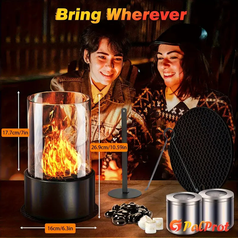 Cheminée de Table Classique Polie au Bioéthanol – Élégance et Chaleur Sans Contrainte