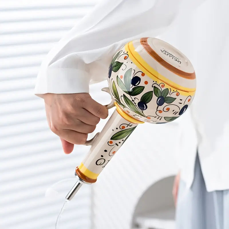 Bouteille d’Huile d’Olive en Céramique Verte
