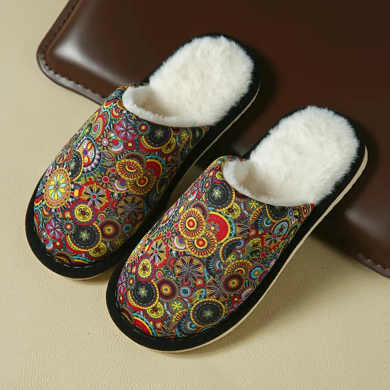 Chaussons d’Hiver Bohèmes pour Femmes – Confort & Élégance au Quotidien