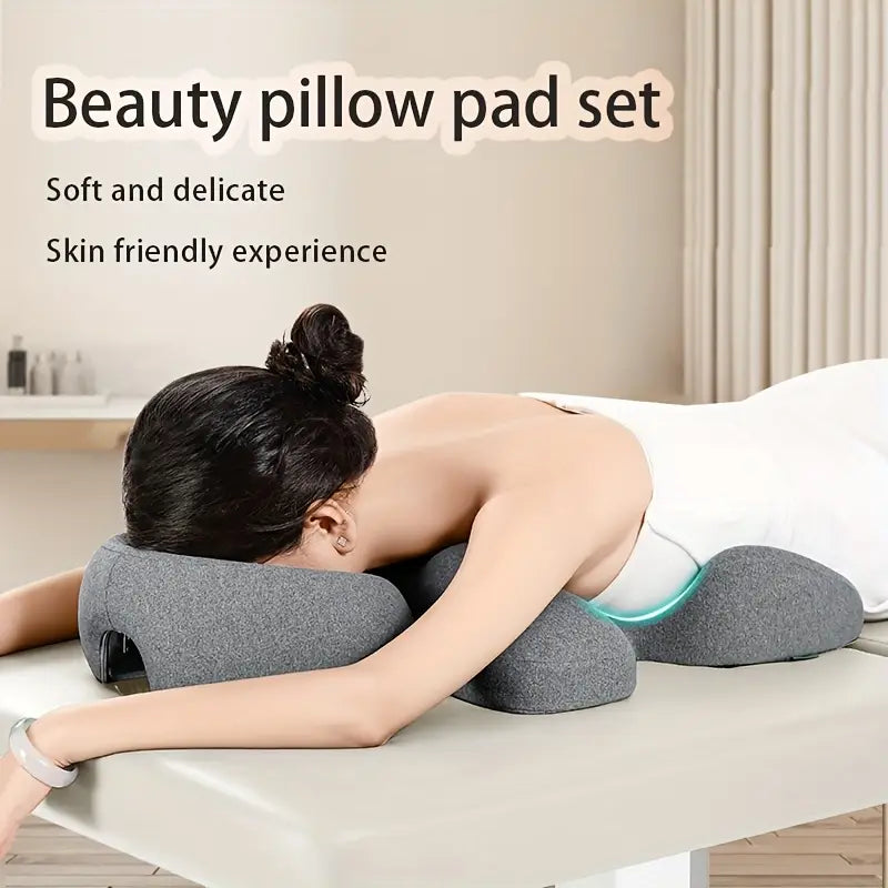 Oreiller de Massage Facial & Cervical – Confort Mémoire de Forme