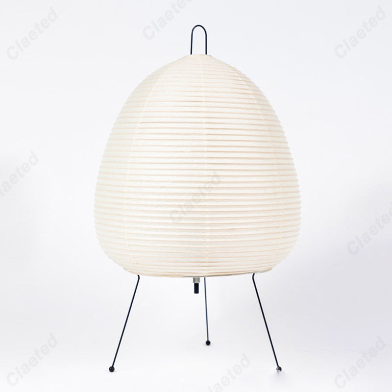 Lampe de Table LED Lanterne en Papier de Riz Japonais