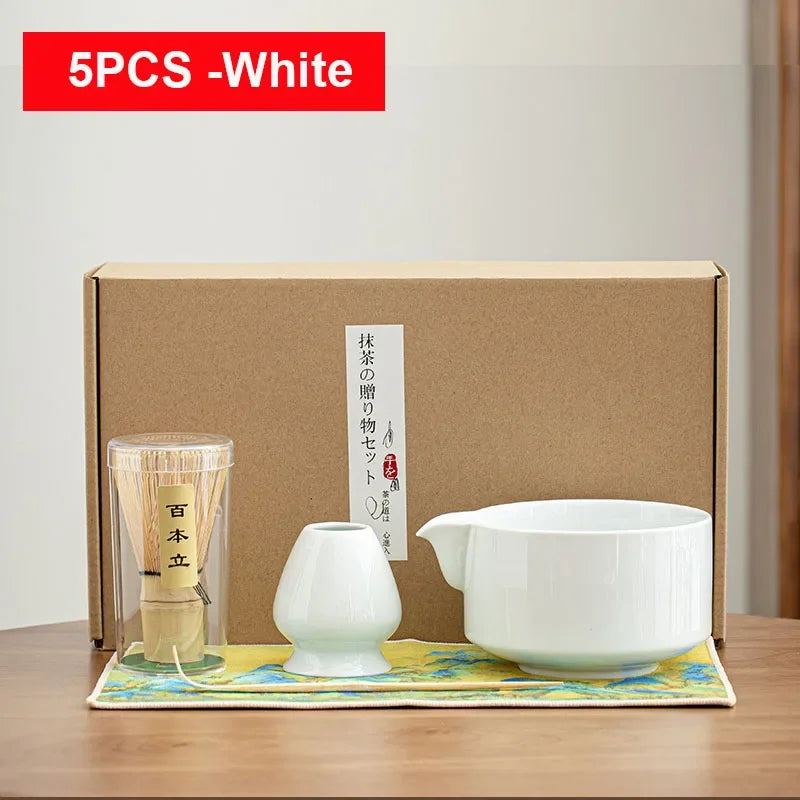 Ensemble de Brosses à Thé en Bambou– L'Art du Matcha Japonais dans un Coffret d'Exception