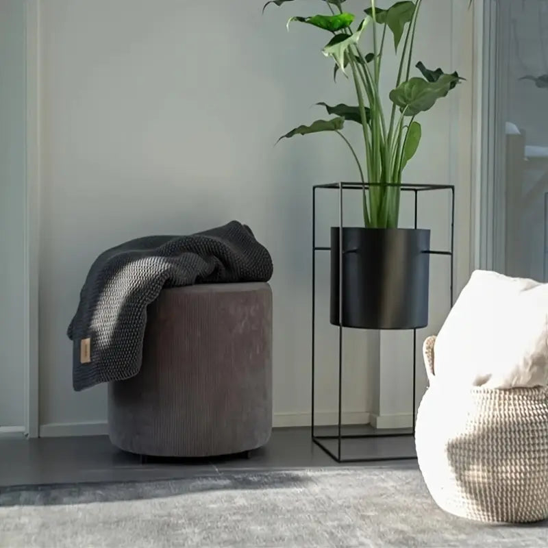 Support de Fleur en Métal Carré - Pour Intérieur & Balcon