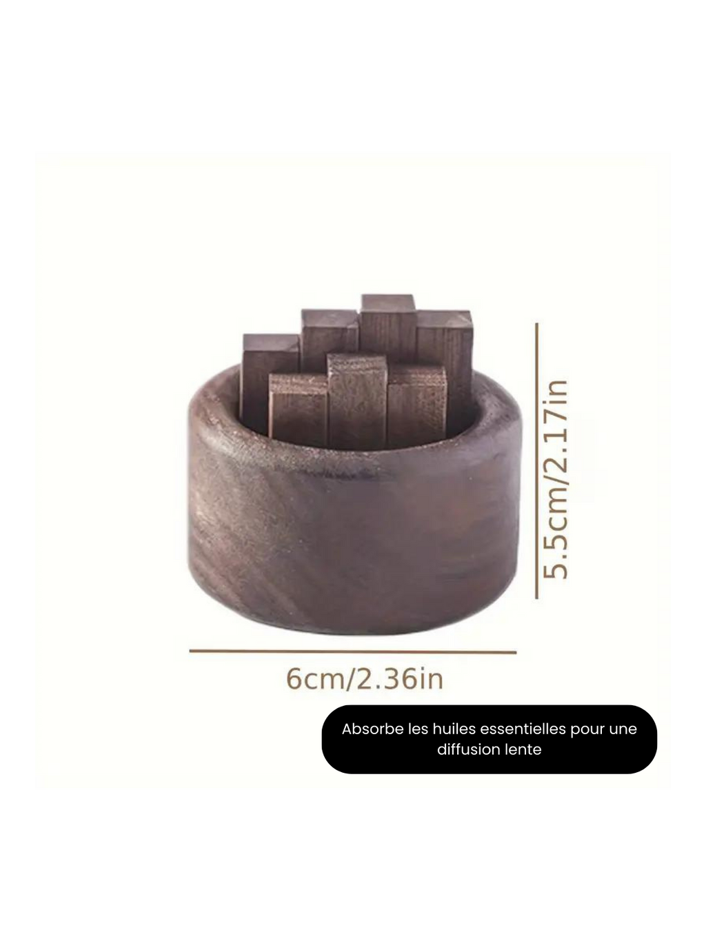 Diffuseur d'aromathérapie en bois de noyer