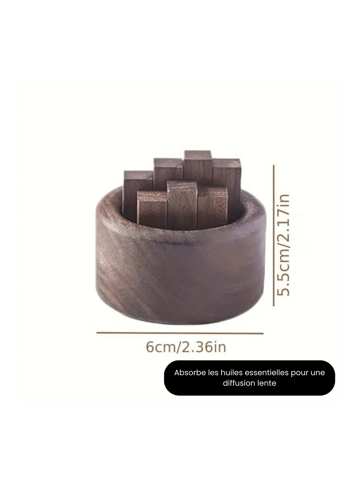 Diffuseur d'aromathérapie en bois de noyer