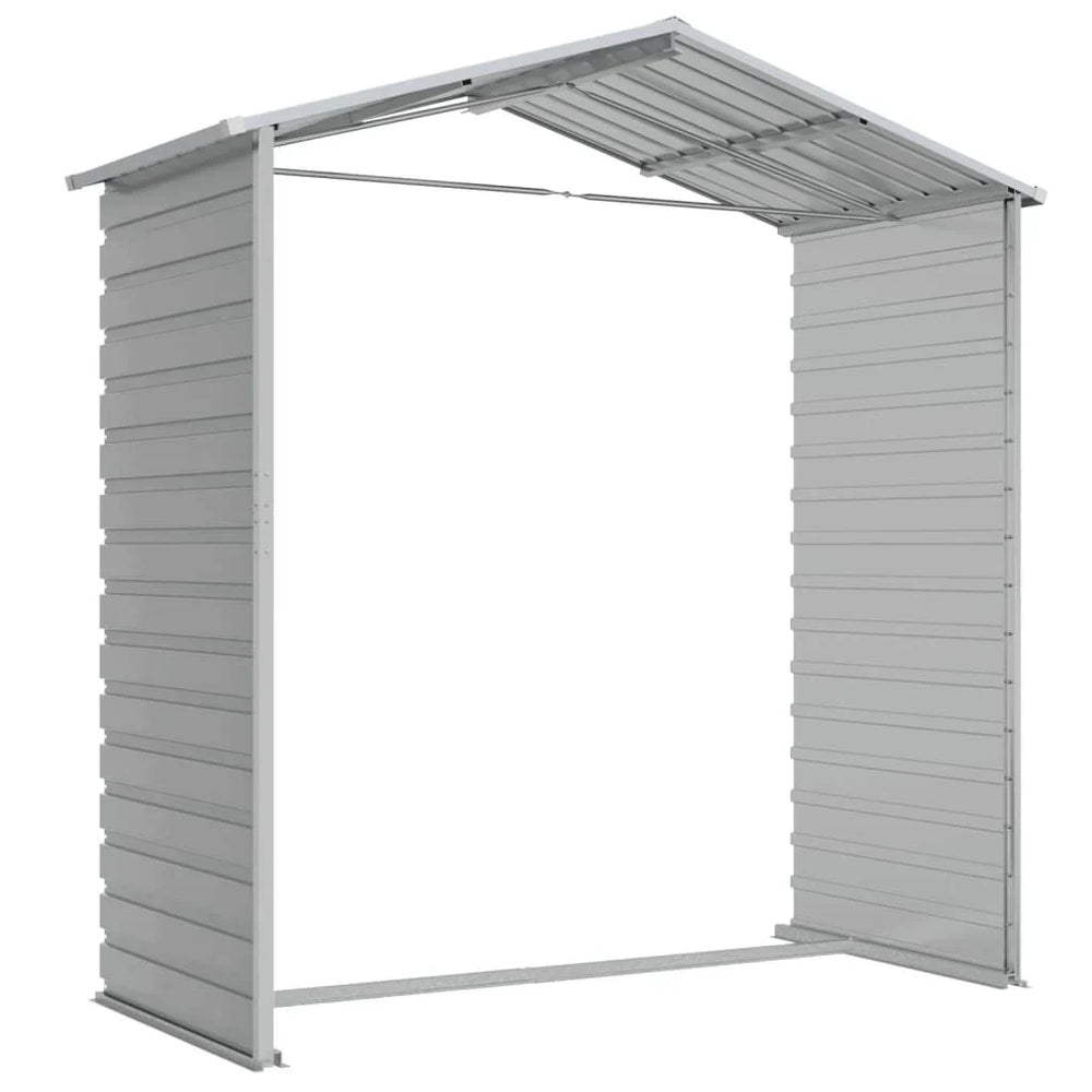 Abri de jardin acier gris clair 191 × 130 × 198 cm