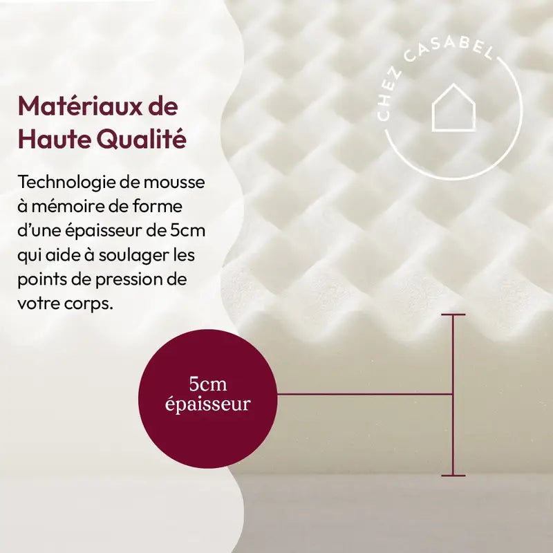 Surmatelas Mémoire de Forme 5 cm CASABEL