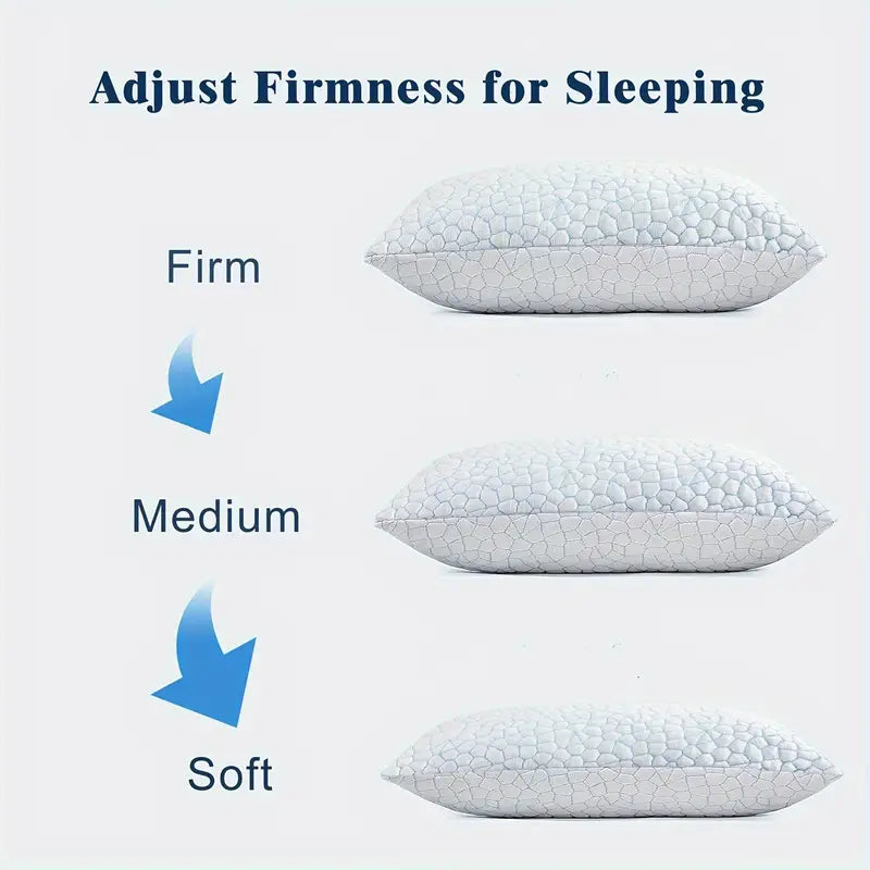 Oreiller Rafraîchissant à Hauteur Réglable – Confort Personnalisé pour un Sommeil Réparateur