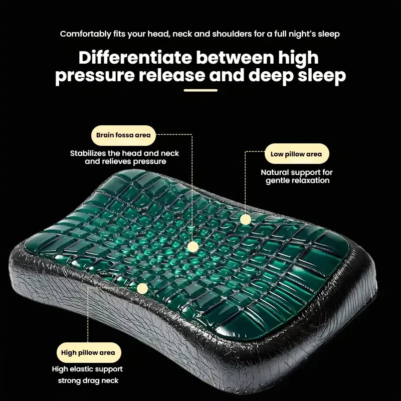 Oreiller à Gélule Rafraîchissant – Confort Ergonomique & Sommeil Réparateur