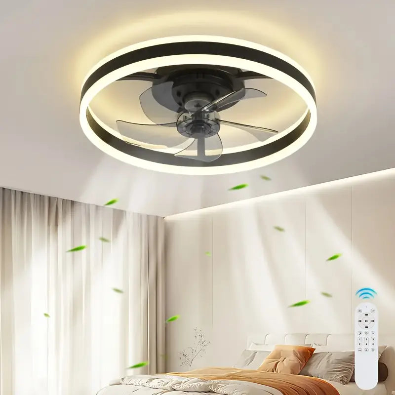 Ventilateur de Plafond Moderne à LED 50 cm