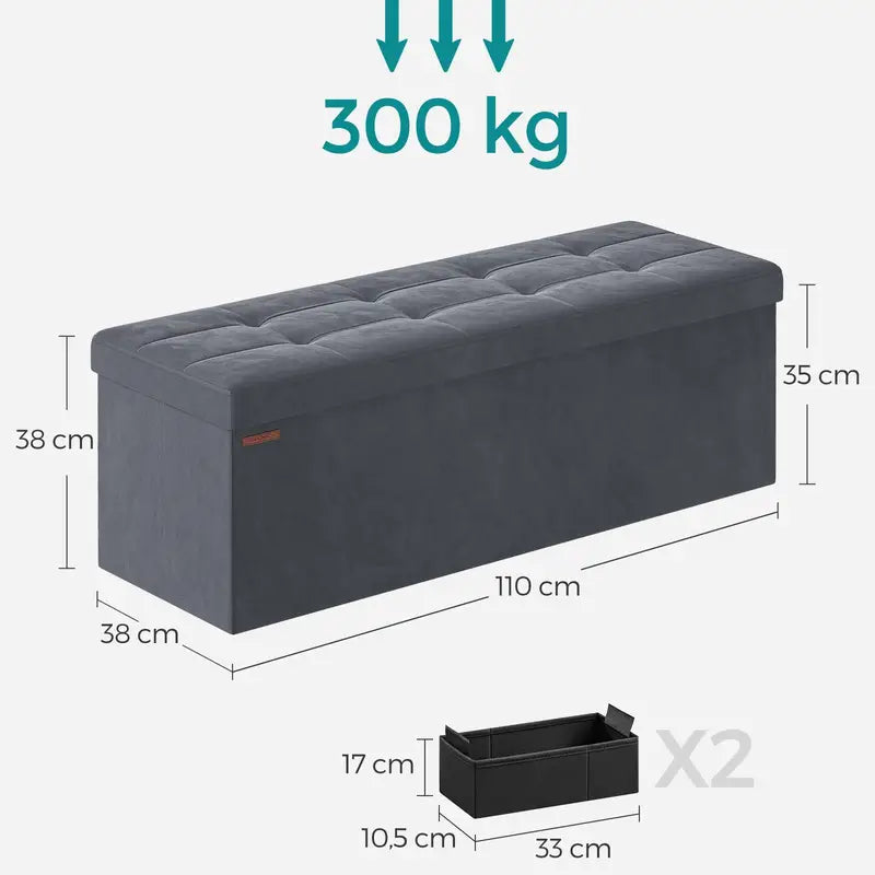Banc de Rangement SONGMICS - Élégance et Praticité au Service de Votre Espace