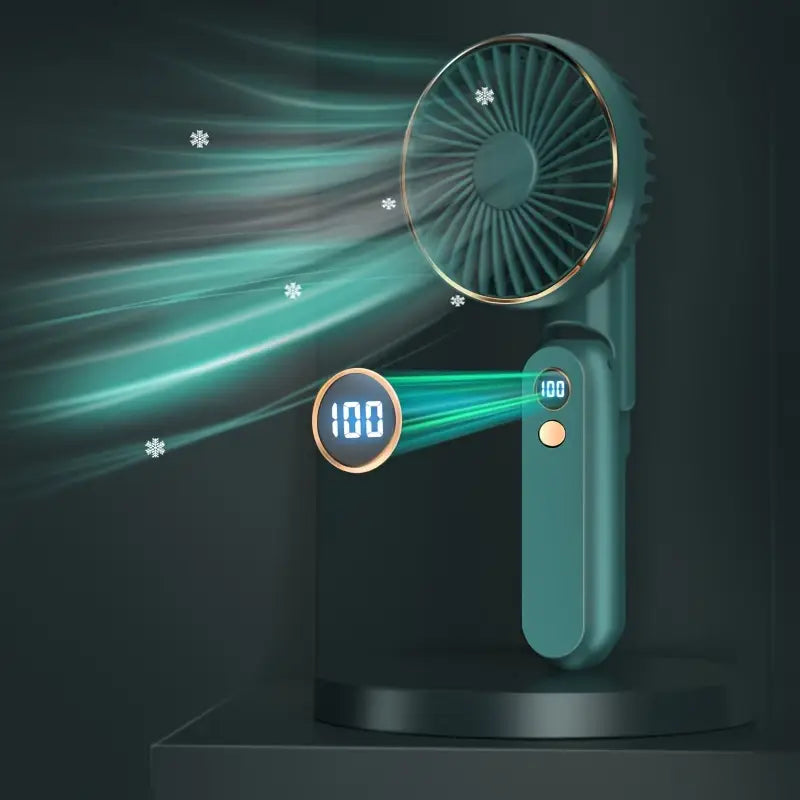 Ventilateur Portable Pliable à Main – Rechargeable & Silencieux