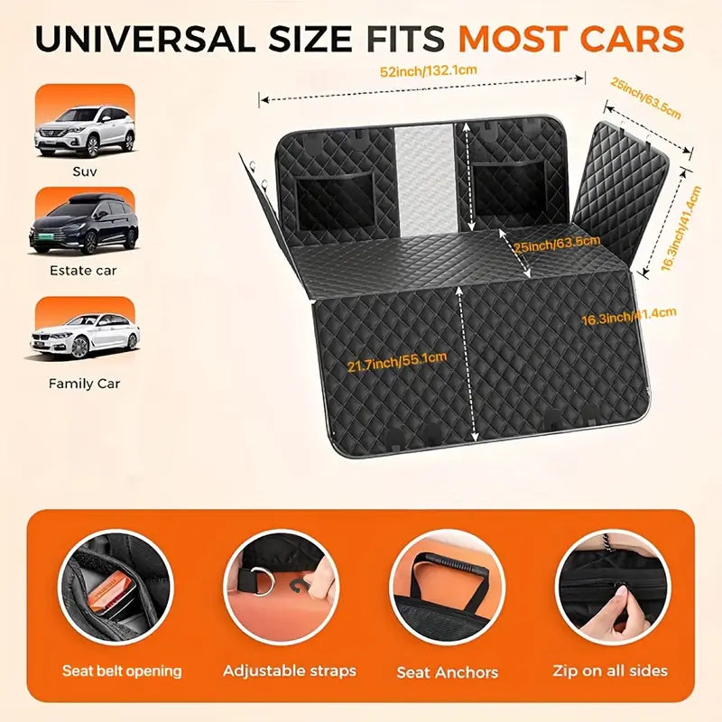 Support de Fond Dur pour Siège Auto Chien