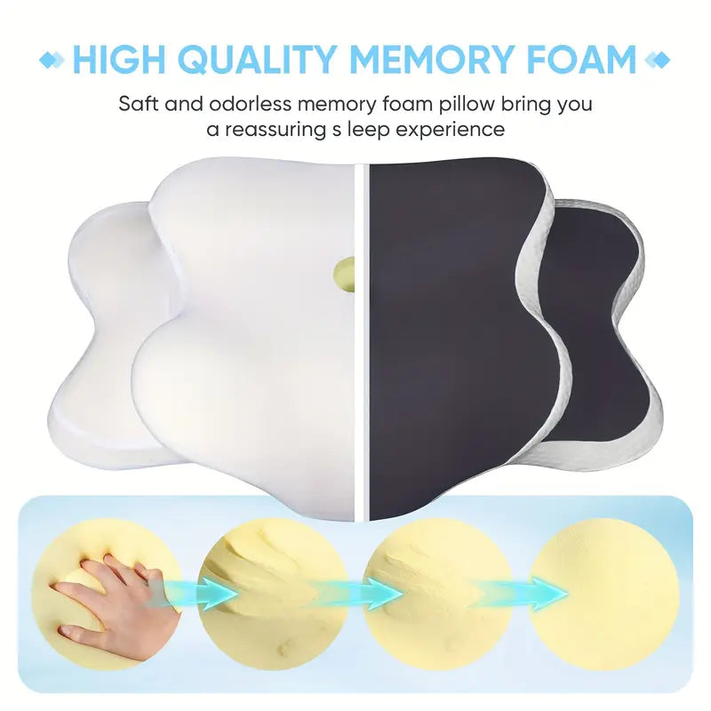Oreiller de Cou Réglable Ergonomique – Soutien Cervical & Confort Absolu