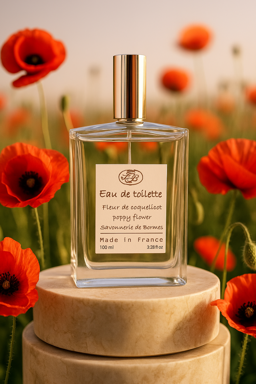 Eau de toilette - Fleur de Coquelicot - 100 ml - Savonnerie de Bormes