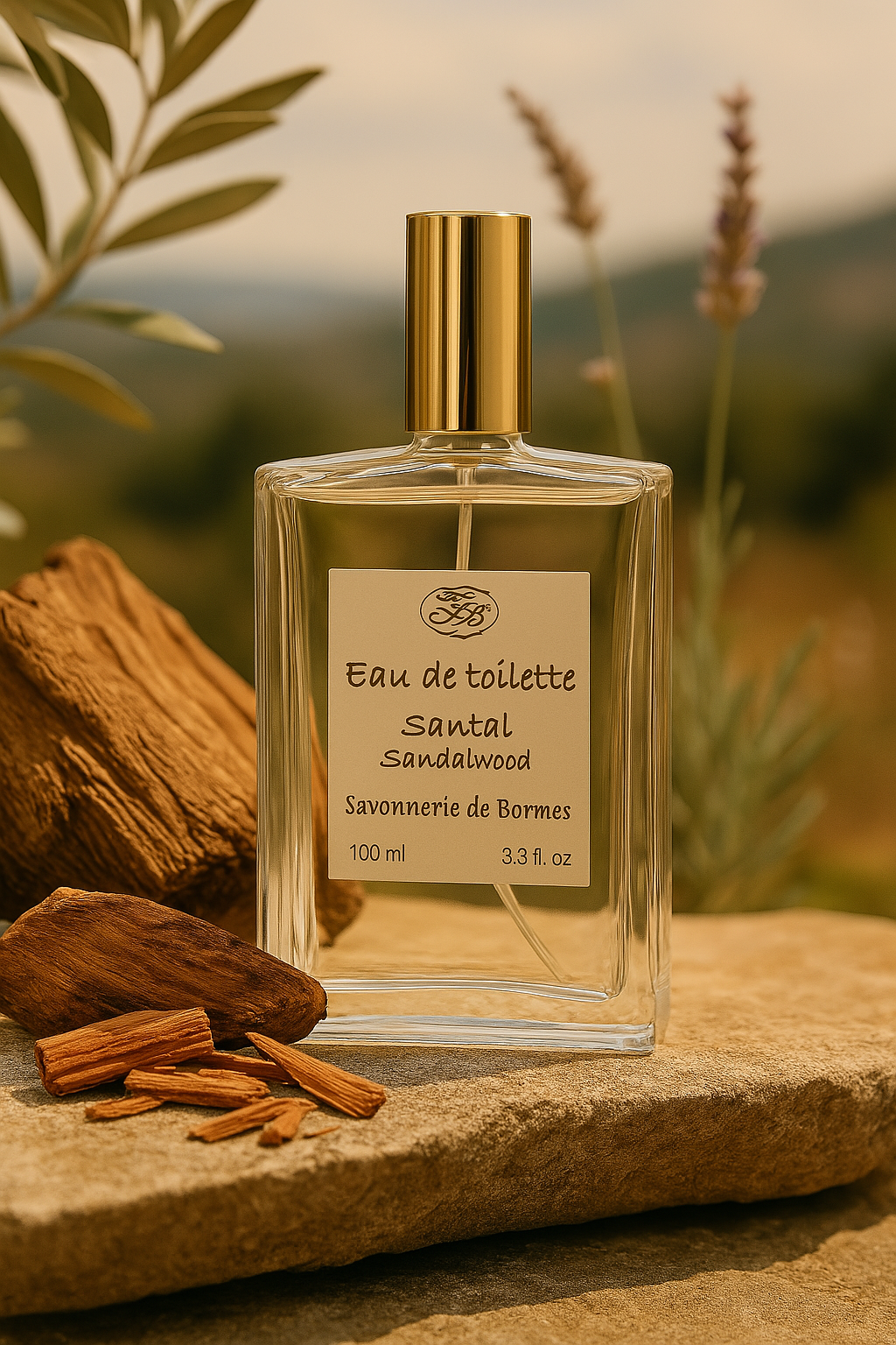 Eau de toilette - Santal - 100 ml - Savonnerie de Bormes