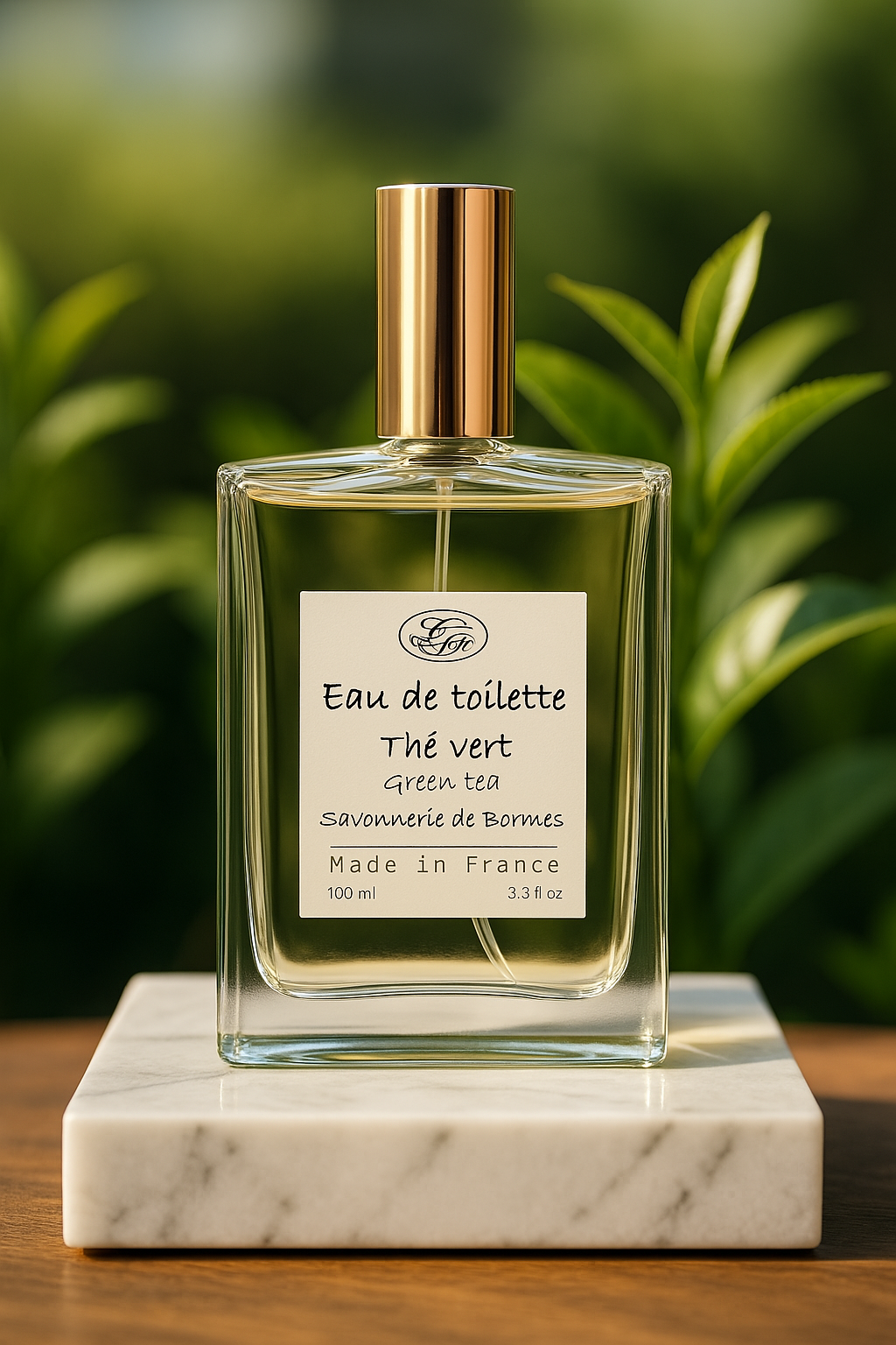 Eau de toilette - Thé Vert - 100 ml - Savonnerie de Bormes
