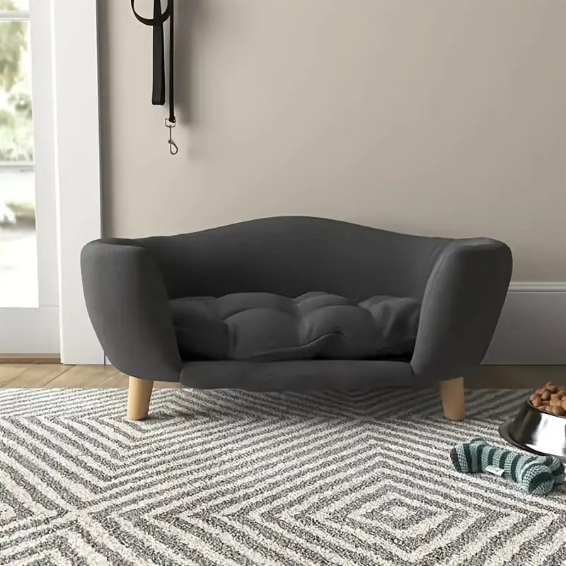 Lit pour Chien en Lin de – Confort Élégant pour Petits et Moyens Chiens