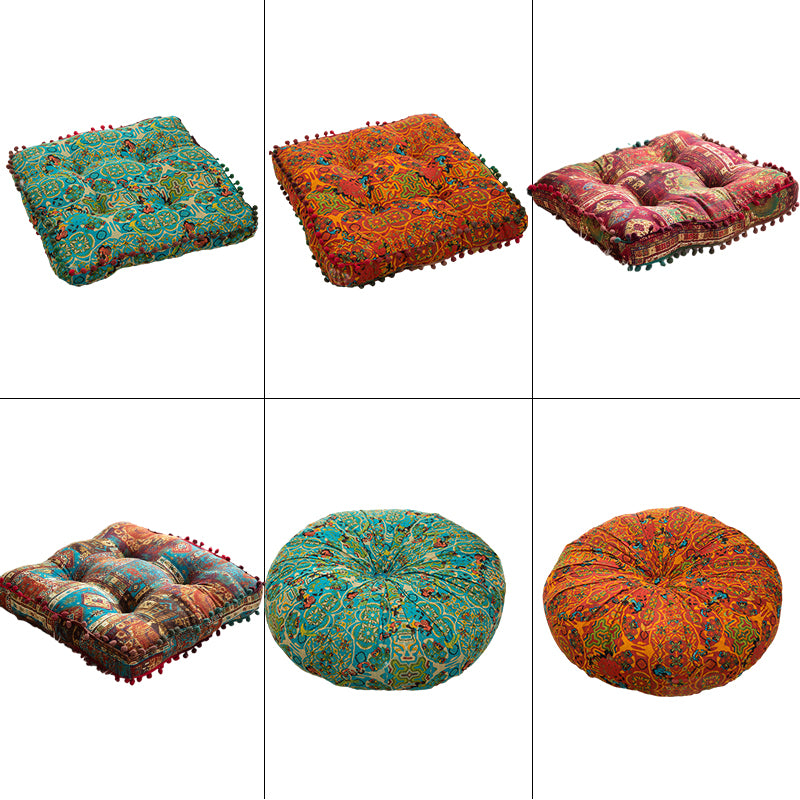 Coussin de Siège Carré Imprimé Portatif