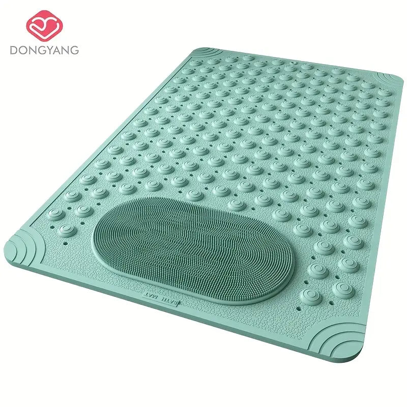 Tapis de Salle de Bain Antidérapant Circulaire – Surélevé avec Ventouses