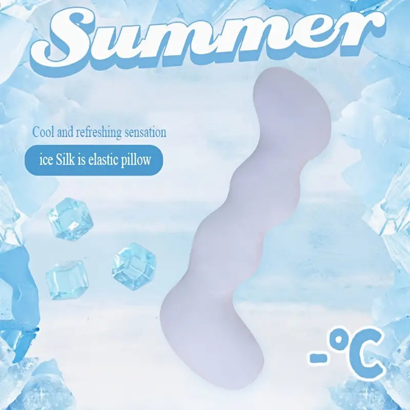 Coussin de Soie Glacée Ergonomique – Confort & Fraîcheur pour un Sommeil Idéal