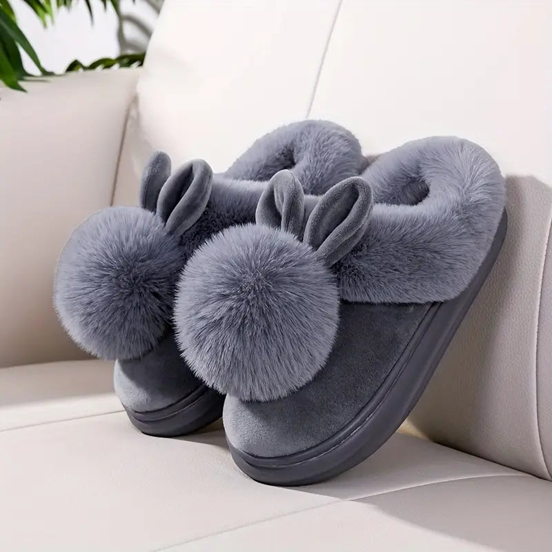 Chaussettes-Chaussures Chaudes à Boule Unique – Unisexe, Semelle Épaisse