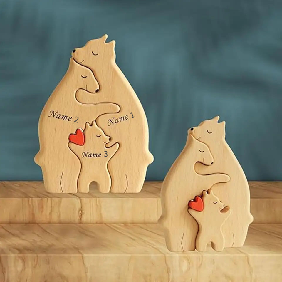 Puzzle en bois personnalisable