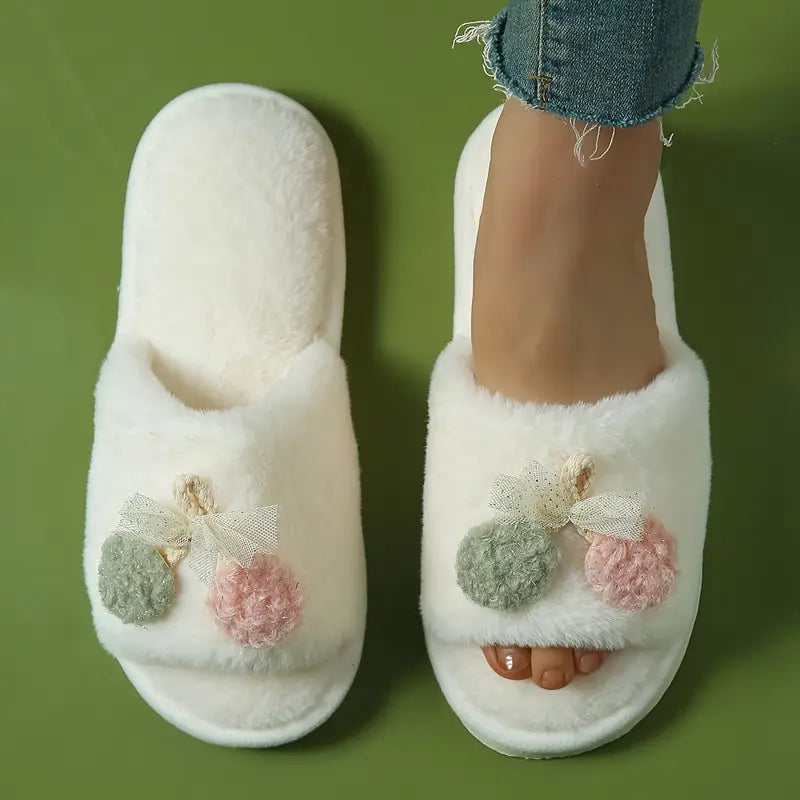 Chaussons Ouverts au Design Cerise – Confort & Légèreté