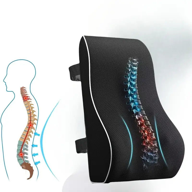 Oreiller de soutien lombaire ergonomique pour siège