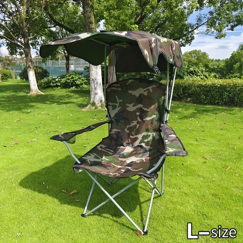 Chaise de Plage Pliante Portable avec Ombre – L’Alliance Parfaite du Luxe et du Confort