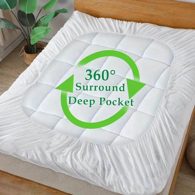 Coussin de Matelas en Fibre de Bambou – Extra Épais, Respirant & Refroidissant