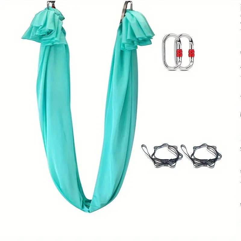 Hamac de Yoga Aérien 5 m – Balançoire Suspendue avec Boucles & Chaîne