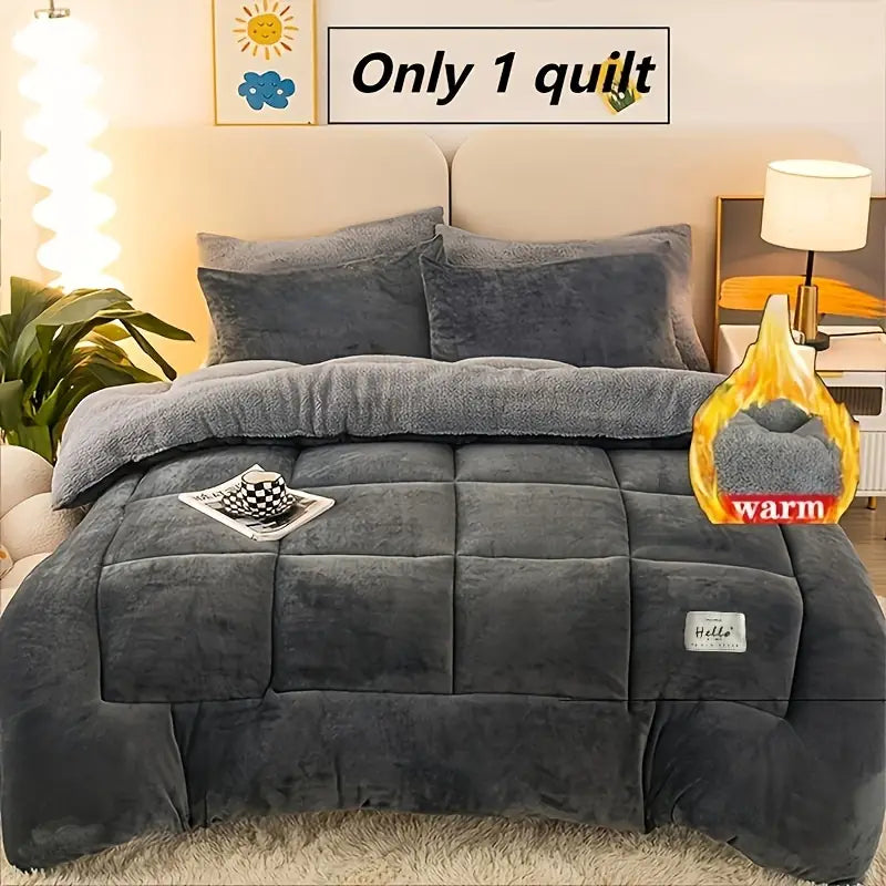 Couette Épaisse Double Face en Velours Lait  –  Haute Qualité