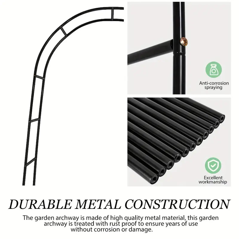 Arche de Jardin en Métal Durable