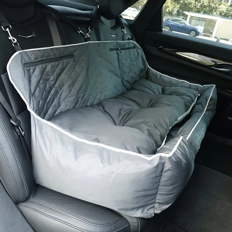 Siège de Voiture pour Chien jusqu’à 45 kg – Grand Modèle Gris