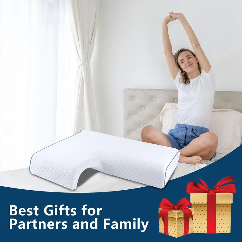 Oreiller en Forme d’Arc à Mémoire de Forme