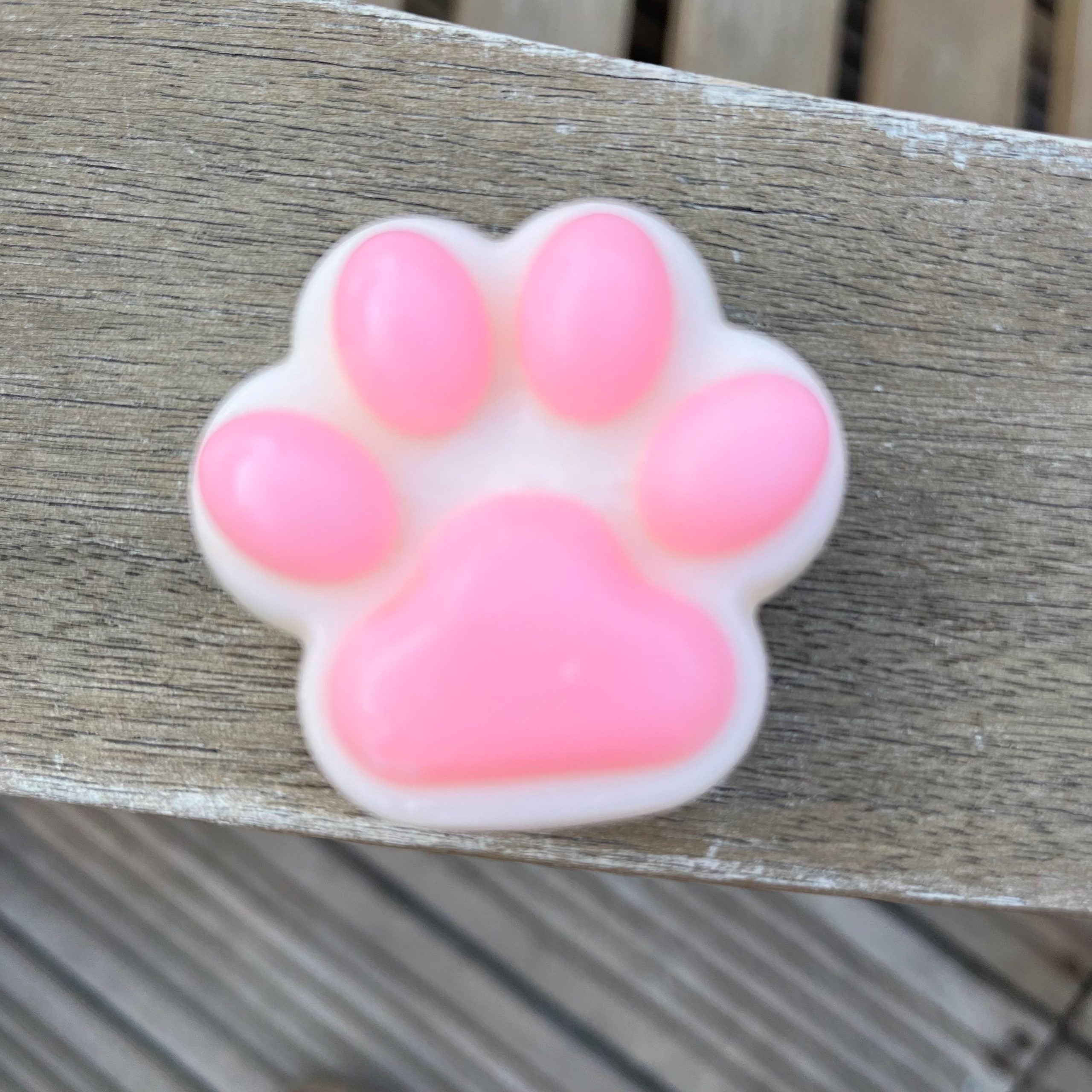 Fondant de Cire Empreinte Patte Chocolat Noisette et Guimauve - Savonnerie de bornes