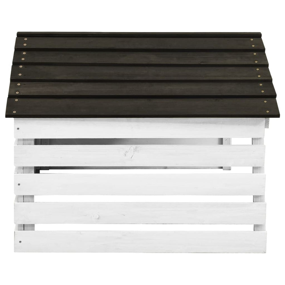 Garage pour Tondeuse Robot - Bois Massif, Protection UV Noir et Blanc