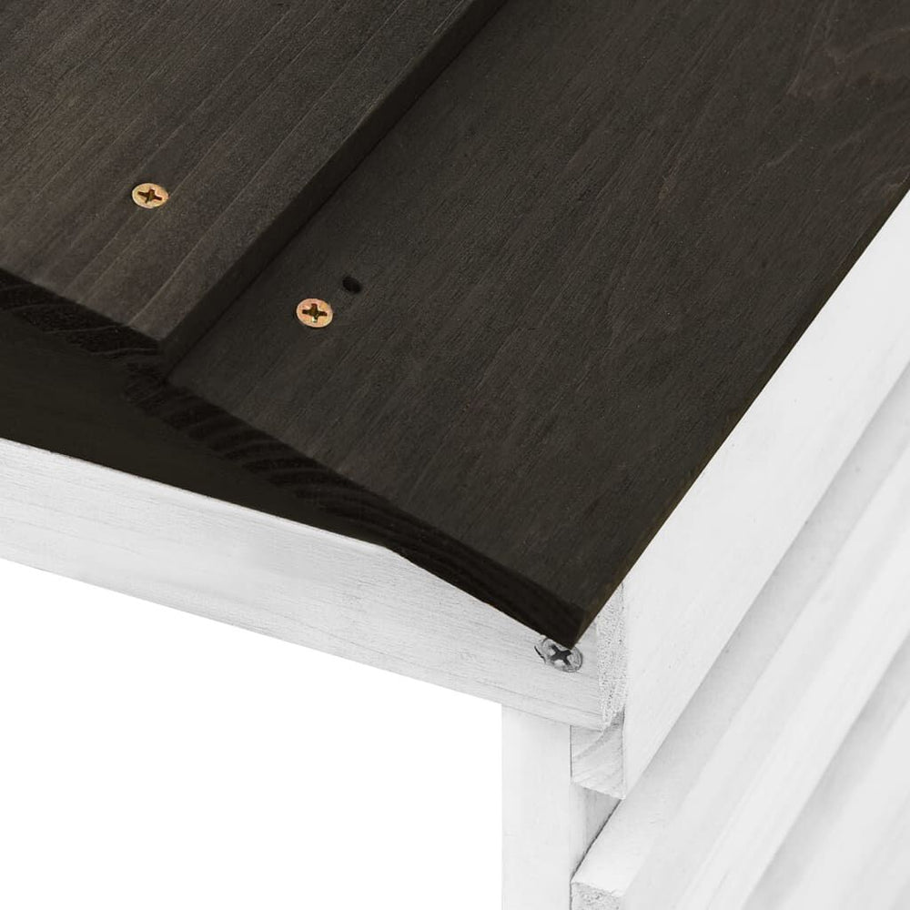 Garage pour Tondeuse Robot - Bois Massif, Protection UV Noir et Blanc