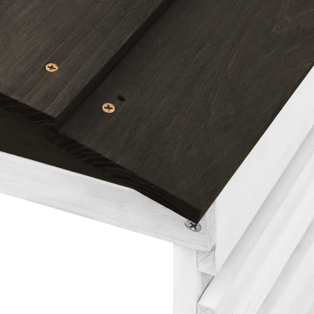 Garage pour Tondeuse Robot - Bois Massif, Protection UV Noir et Blanc