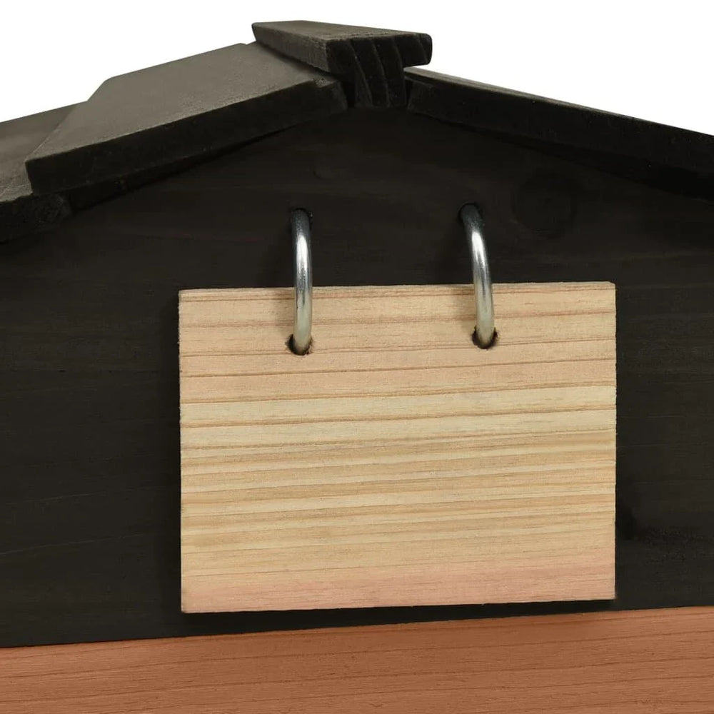 Garage pour Tondeuse Robot - Bois Massif, Protection UV Noir et Marron
