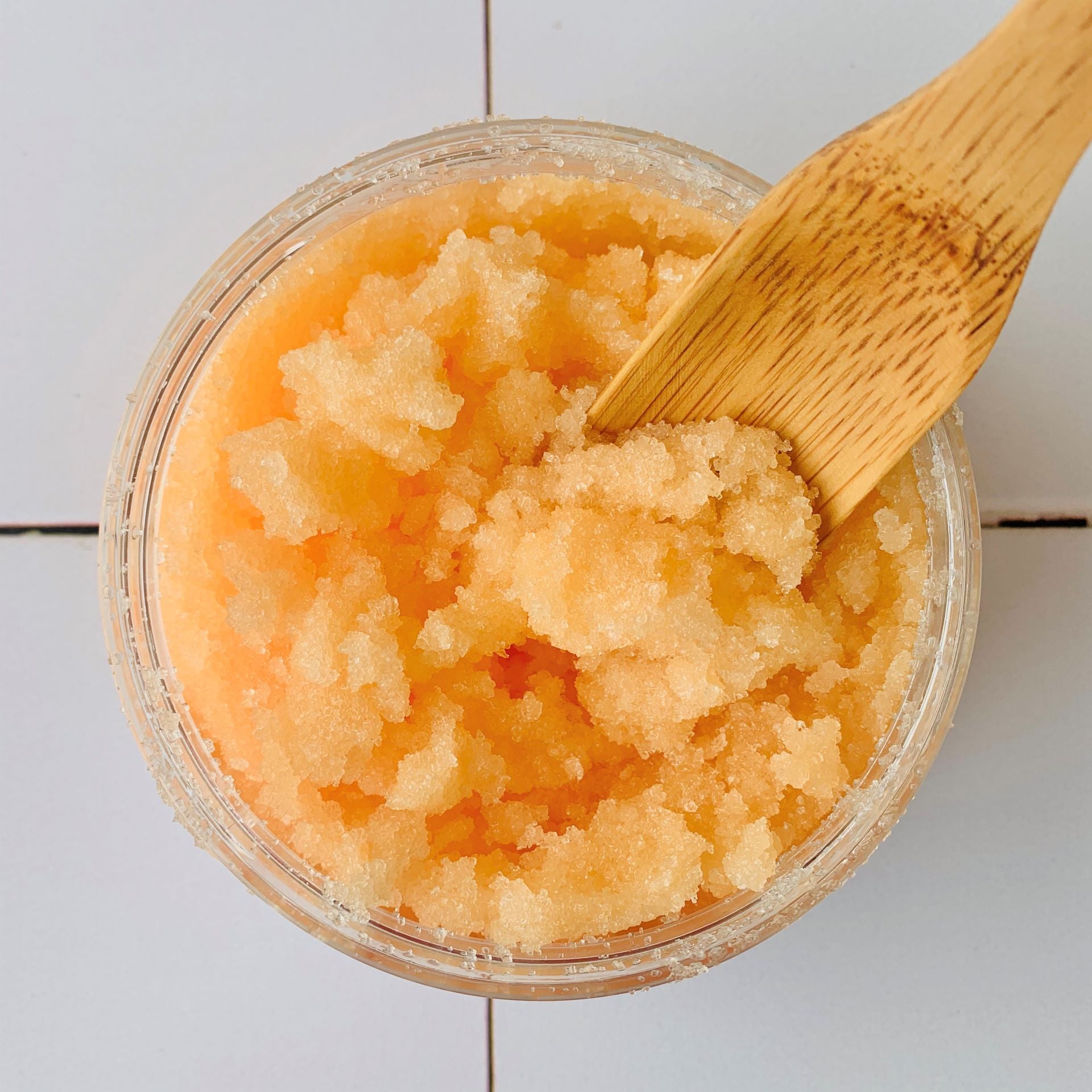 Organic coconut oil and sugar scrub 150 g Orange honey - Savonnerie de Bornes
