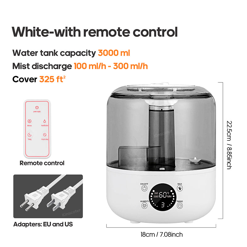 Humidificateur d'Air Professionnel 3L